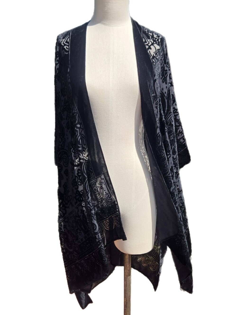 Urban Outfitter Burnout Velvet Kimono